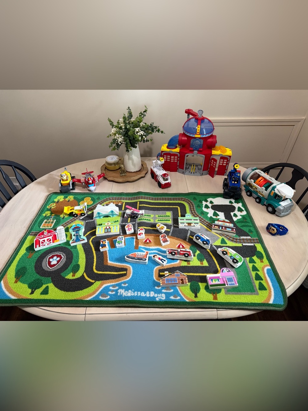 Paw Patrol Playset Mat, Firehouse, etc BUNDLE